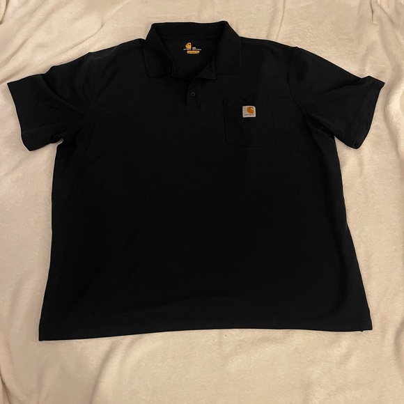 {lot of THREE} CARHARTT/ Mens Polo Shirt//Original Fit Front Pocket//Sz 2X - Picture 2 of 10